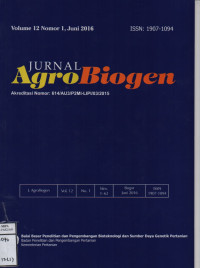 Jurnal AgroBiogen Vol.12 No.1 Juni 2016