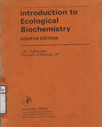 Introduction to Ecological Biochemistry