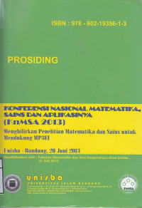 KONVERENSI NASIONAL MATEMATIKA,SAINS DAN APLIKASINYA(KnMSA 2013)