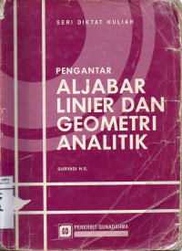 Image of Pengantar Aljabar Linear dan Geometri Analitik