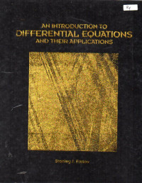 Image of An Introduction To Differential Equations and Their Applications