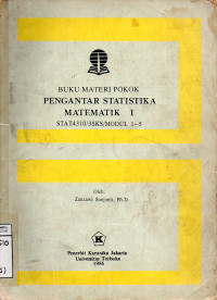 Image of Pengantar Statistika Matematik I