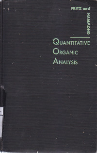 Image of Quantitative Organic Analysis