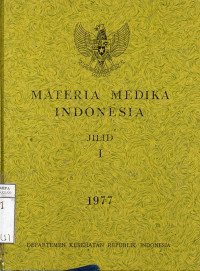 Materia Medika Indonesia Jilid I