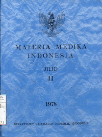 Materia Medika Indonesia Jilid II