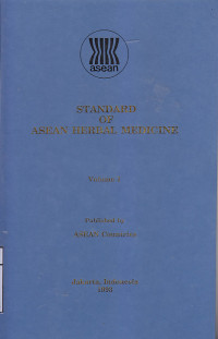 Image of Standard Of Asean Herbal Medicine