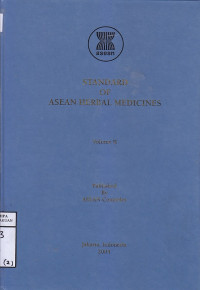 Standard Of Asean Herbal Medicine