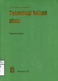 Image of Teknologi Bahan Alam