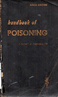 Handbook Of Poisoning