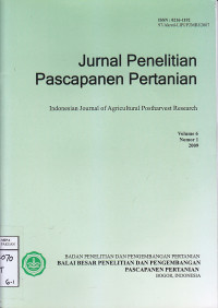 Jurnal Penelitian Pasca Panen Pertanian, Volume 6 Nomor 2 2009