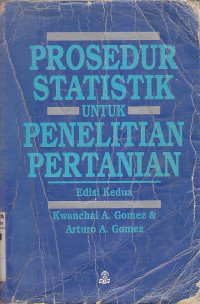 Image of Prosedur Statistik Untuk Penelitian Pertanian Edisi Kedua