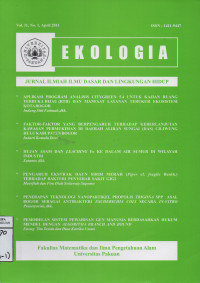 EKOLOGIA, Jurnal ilmiah ilmu dasar dan lingkungan hidup Vol.1 1 No.1 April 2011