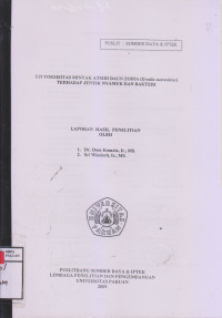 Laporan Penelitian Uji Toksifitas Minyak Atsiri Daun Zodia (Evodia Suaveolens) Terhadap Jentik Nyamuk dan Bakteri; Lembaga Penelitian dan Pengembangan Univeristas Pakuan