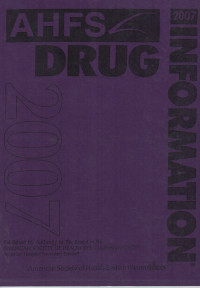 Image of AHFS Drug Information 2007 (1)