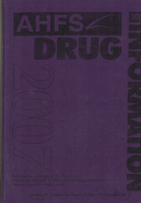 Image of AHFS Drug Information 2007
