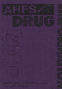 Image of AHFS Drug Information 2007