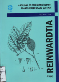 A Journal On Taxonomic Botany,Plant Sociology And Ecology REINWARDTIA 13(4)