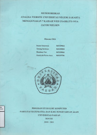 Image of Analisa Website Universitas Negeri Jakarta Menggunakan 7 Kaidah WEB Usability-nya Jacob Nielson