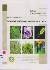 Buku Panduan Seminar Nasional Biodeversitas V