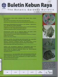Buletin Kebun Raya Vo.19 Januari 2016