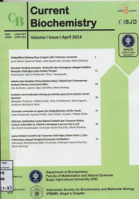 Current Biochemistry Vol. I Issue II Agustus 2014