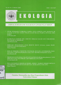 Image of EKOLOGIA, Jurnal ilmiah ilmu dasar dan lingkungan hidup Vol.10, No.2 Oktober 2010