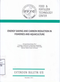 Image of Energy Saving And Carbon Reduction In Fisheries And Aculture, Extension Bulletin 670