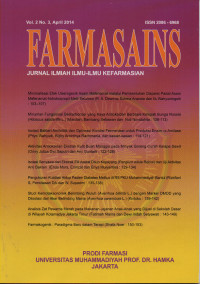 Image of FARMASAINS  Jurnal Ilmiah Ilmu-Ilmu Kefarmasian  Vol.2 No.3 April 2014