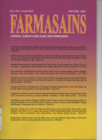 FARMASAINS ,Jurnal Ilmiah Ilmu-Ilmu Kefarmasian Vol.2 No.5 April 2015