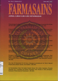 FARMASAINS ,Jurnal Ilmiah Ilmu-Ilmu Kefarmasian Vol.2 No.6 Oktober 2015