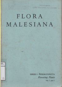 Flora Malesiana vol.7part 1