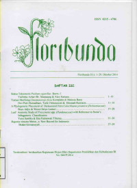 Image of FLORIBUNDA 5(1) Oktober 2014