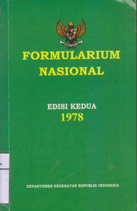 Formularium Nasional Edisi  Kedua 1978