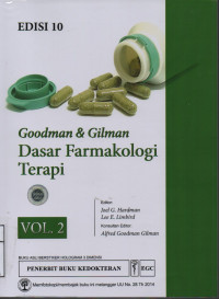 Goodman & Gilman Dasar Farmakologi Terapi Vol 2 Edisi 10