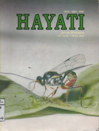 Image of Hayati Journal Of Biosains Vol. 12 No.1 Maret 2005