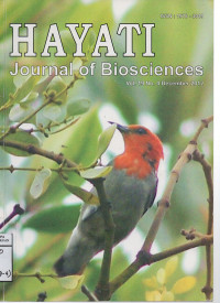 Image of Hayati Journal Biosciences vol. 19 no. 4 Desember 2012
