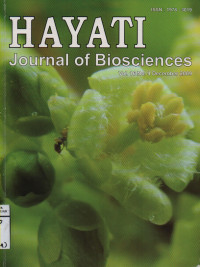 Image of Hayati Journal of Biosciences  Vol.16 No. 4 Desember 2009