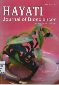 Image of Hayati Journal of Biosciences Vol. 21, No. 4 December 2014