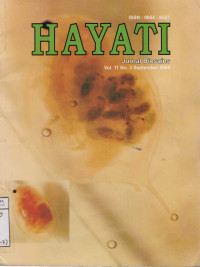 Image of Hayati Journall Of Biosains Vol. 11 No. 3 September 2004