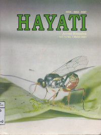 Image of Hayati Jurnal Biosains vol. 12 no. 1 Maret 2005
