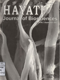 Image of Hayati Journal Of Biosiences Vol.14 No.3 September 2007
