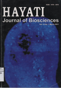 Image of Hayati Journall Of Biosiences Vol.18 No. 1 March 2011
