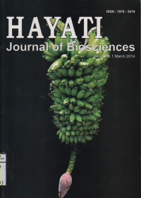 Hayati Journal Of Biosciences Vol.21 No.1 March 2014