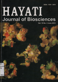 Hayati Journal Biosciences Vol. 19 No. 2 June 2012