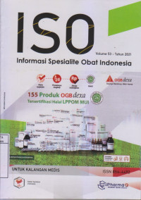 ISO informasi spesialis obat indonesia Tahun 2021