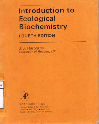 Image of Introduction Ecological Biochemistry