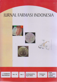 Jurnal Farmasi Indonesia Vol.19 No.1