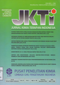 Image of Jurnal Kimia Terapan Indonesia,JKTI vol.15 no. 1 juni 2013