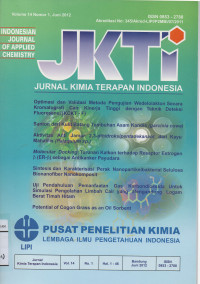 Image of Jurnal  Kimia Terapan Indonesia,JKTI vol.13 no.2  Desember 2011