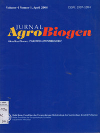 Image of Jurnal Agro Biogen Vol.4 No.1 April 2008